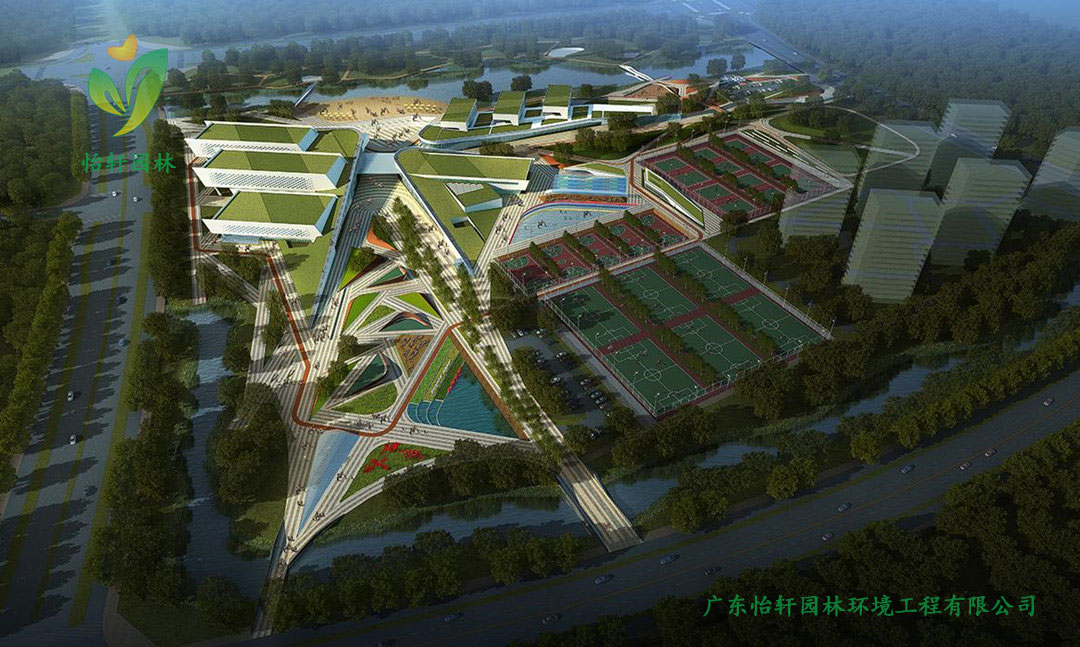 江蘇省揚(yáng)州李寧體育公園景觀設(shè)計(jì)案例效果圖