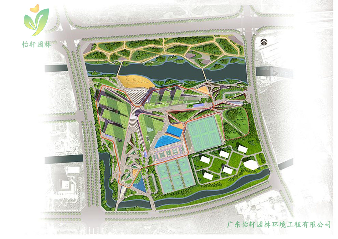 江蘇省揚(yáng)州李寧體育公園景觀設(shè)計(jì)案例效果圖