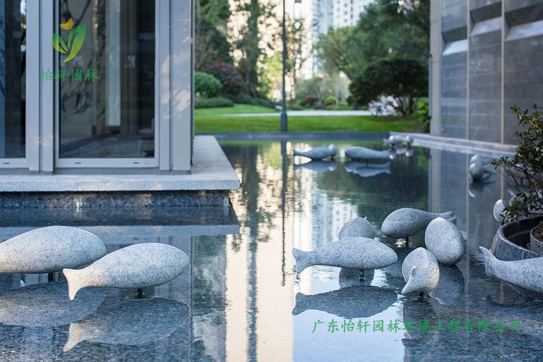 上海瑞虹新城悅庭小區下沉式庭院景觀效果圖