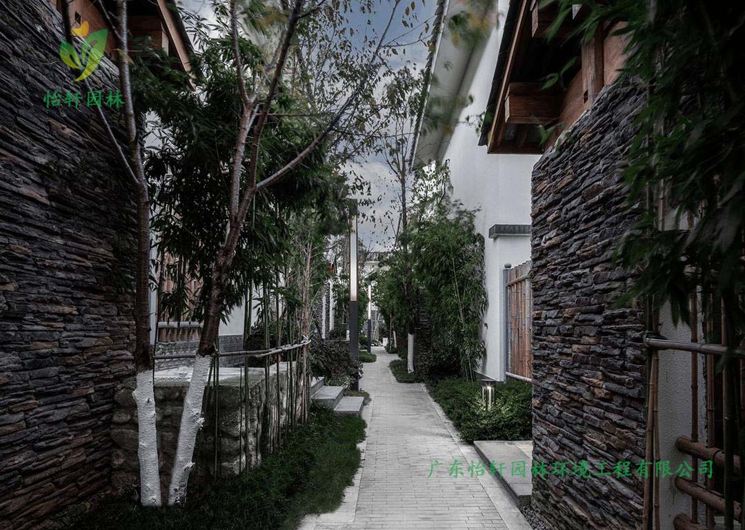 云南大理融創文旅小鎮庭院景觀設計案例效果圖