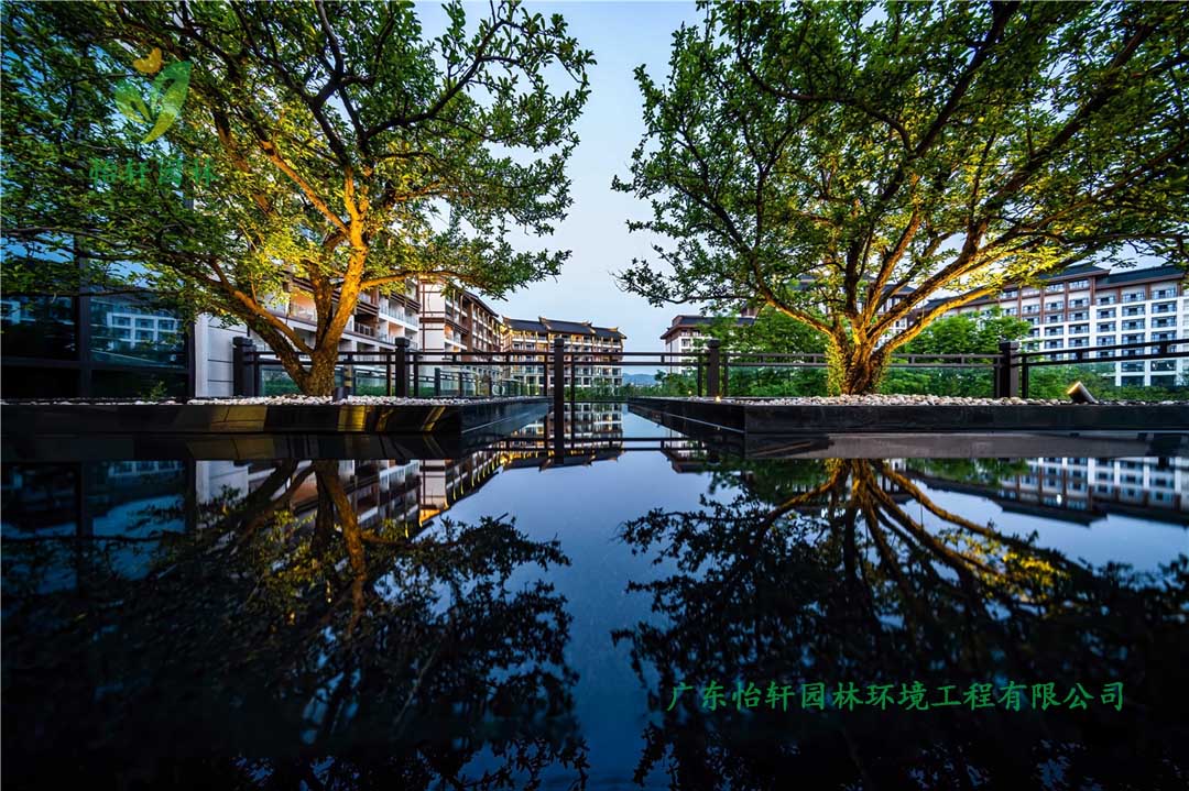重慶融創文旅城酒店綠化工程實景圖