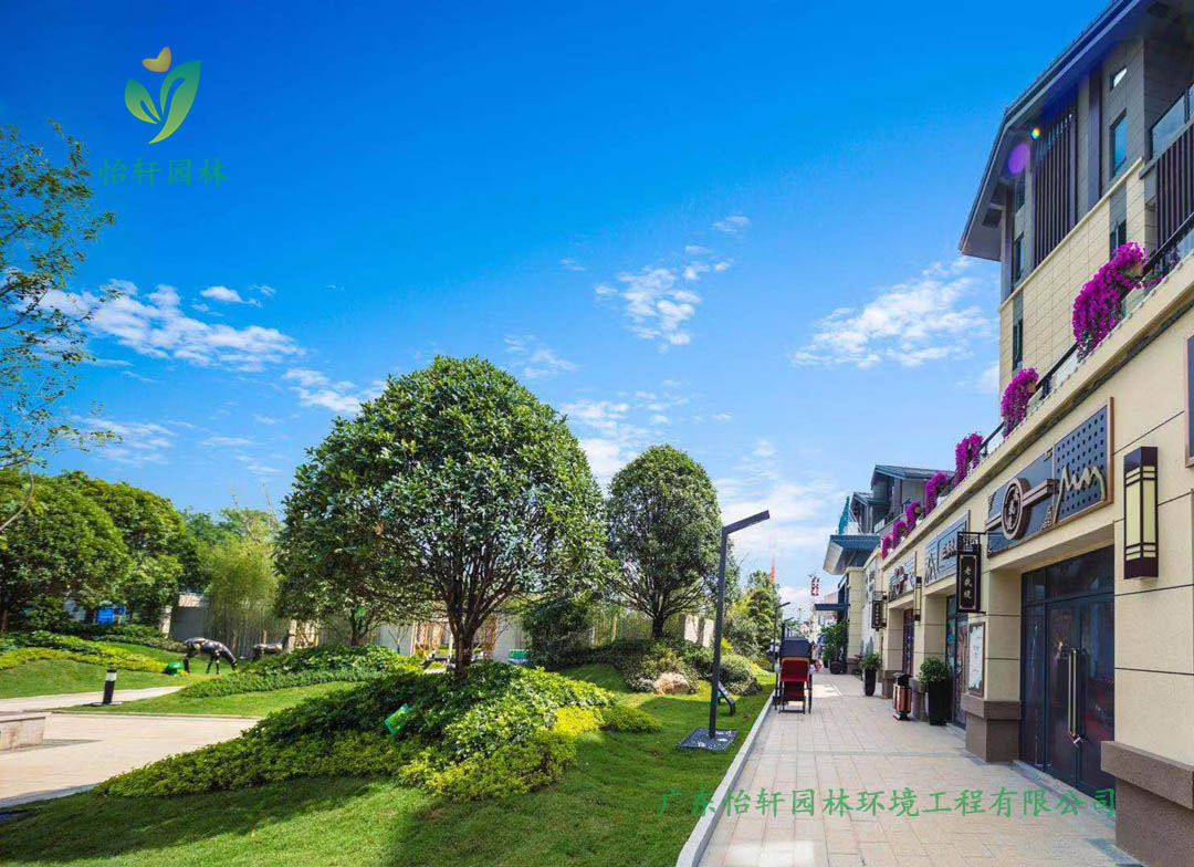 桂林碧桂園?漓江公館小區(qū)綠化工程實(shí)景圖