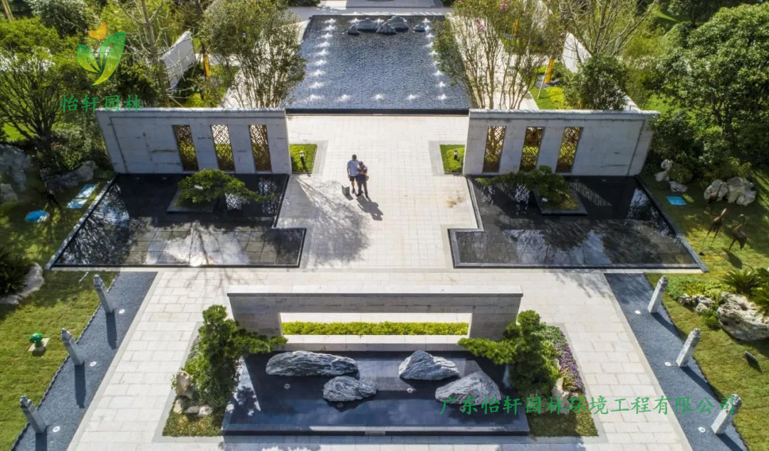 桂林碧桂園?漓江公館小區(qū)綠化工程實(shí)景圖