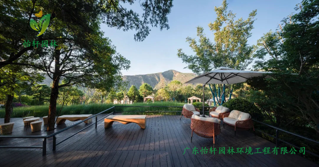 漢華天馬山溫泉度假區酒店綠化工程實景圖