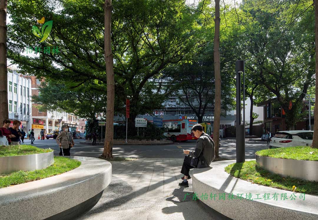東山少爺南廣場社區公園綠化工程實景圖