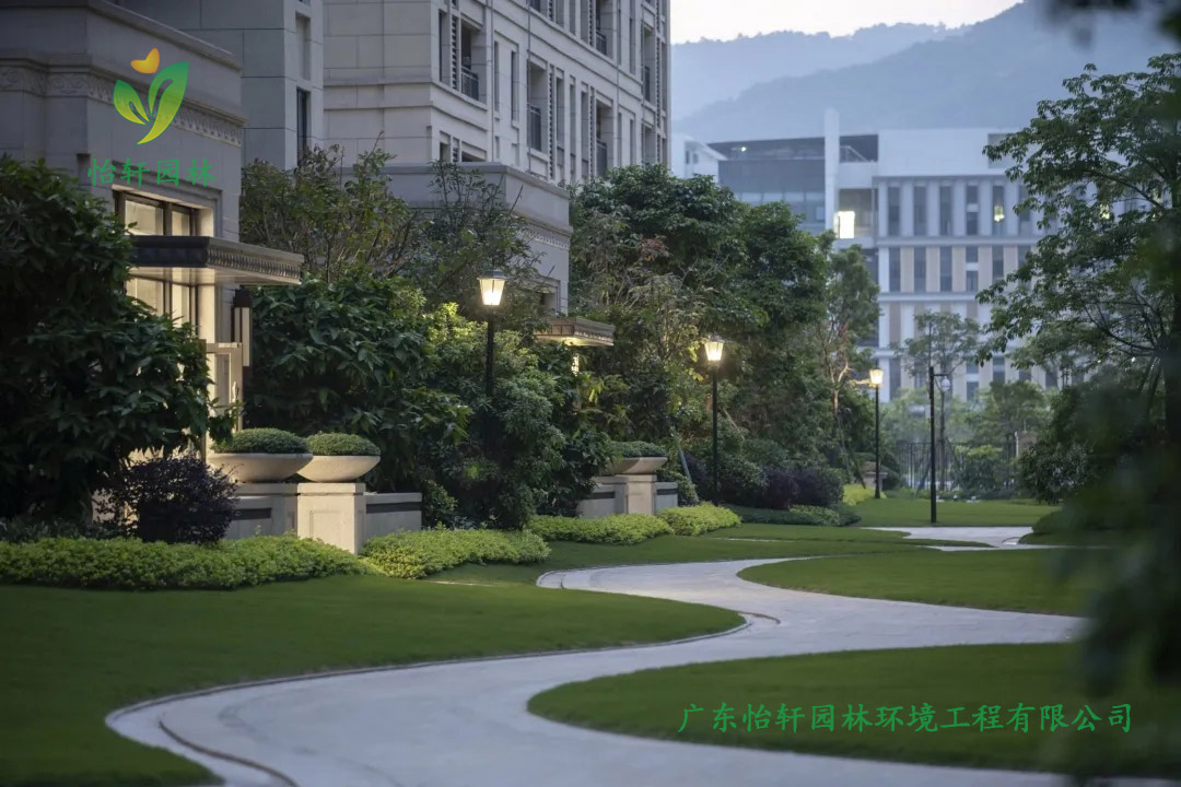肇慶中?！ば鲁?號小區景觀綠化設計案例