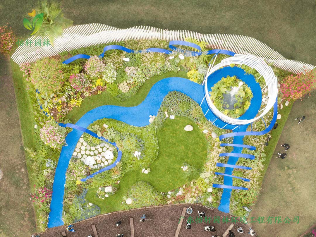 深圳簕杜鵑花展坪山區精品花園景觀綠化工程實景圖