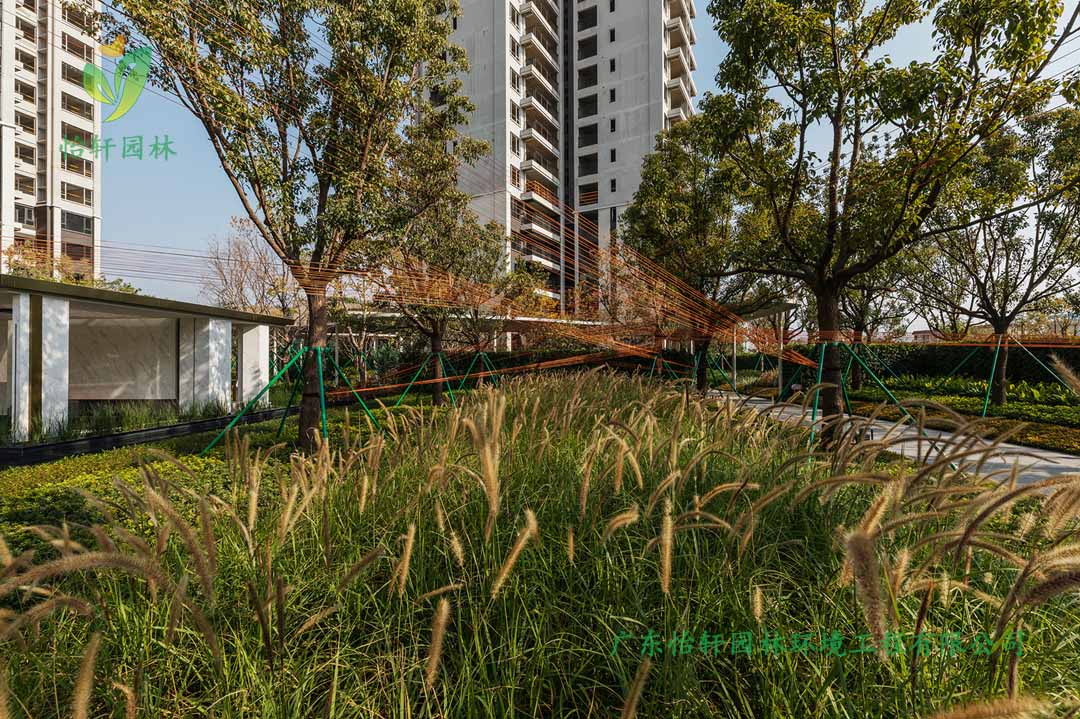 雅居樂香港城住宅區綠化景觀設計實景圖