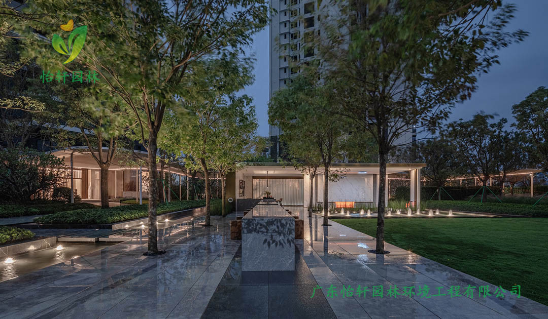 雅居樂香港城住宅區綠化景觀設計實景圖