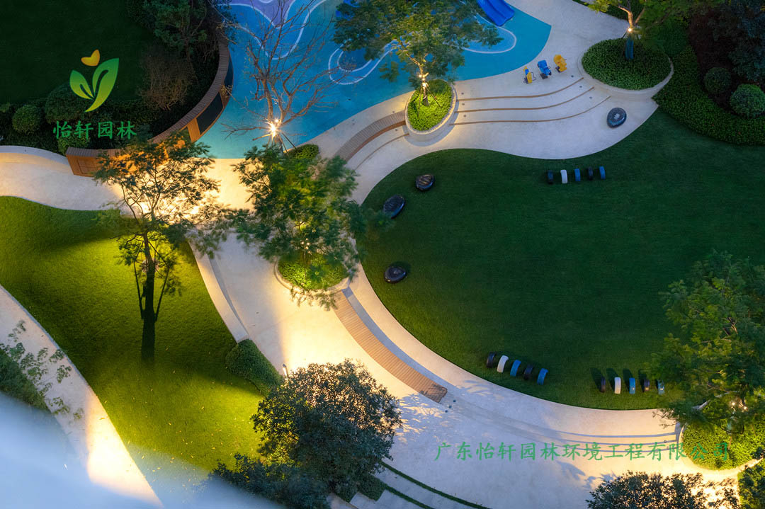 肇慶保利瓏灣花園小區綠化景觀設計實景圖