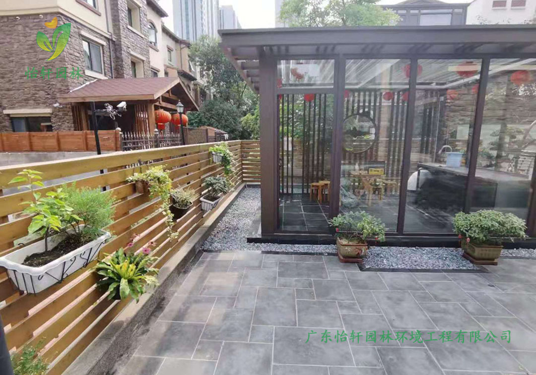 陽江沙扒灣碧桂園別墅庭院景觀設計實景圖