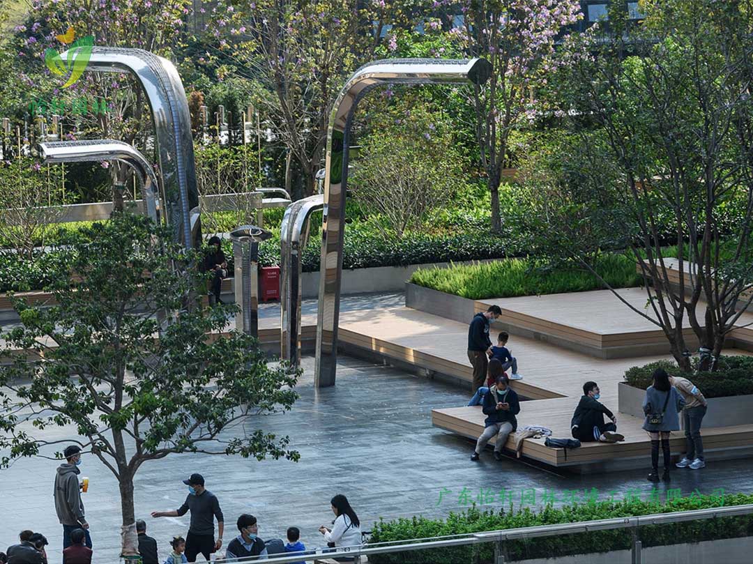 深圳萬象天地商業(yè)街花園綠化工程實景圖