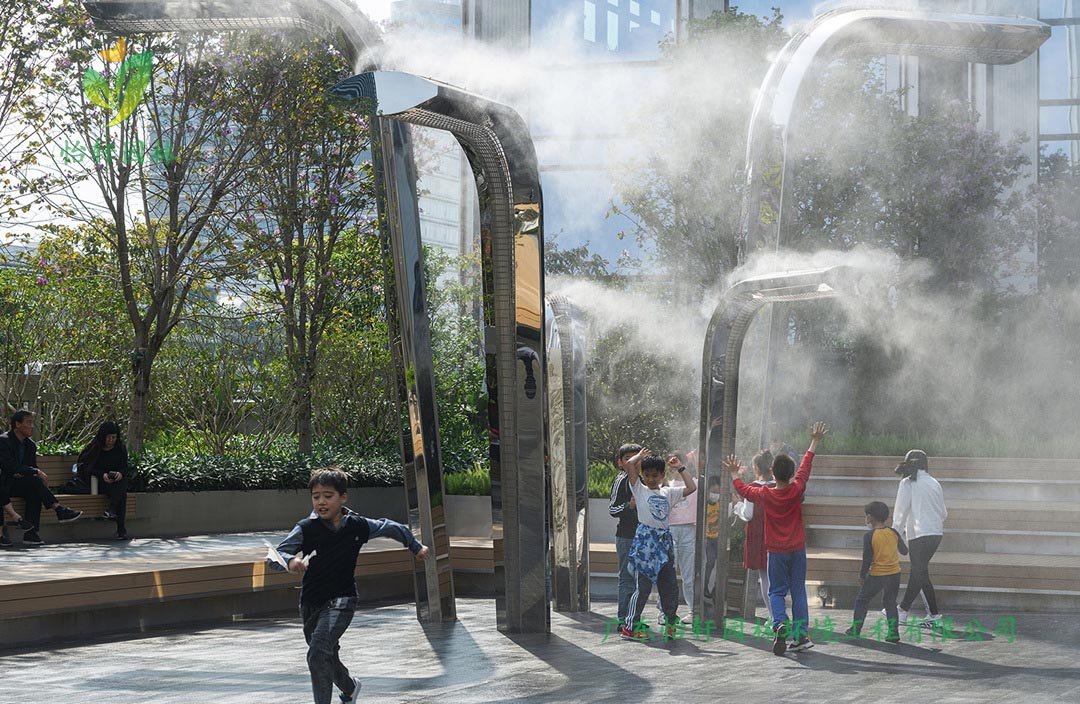 深圳萬象天地商業(yè)街花園綠化工程實景圖