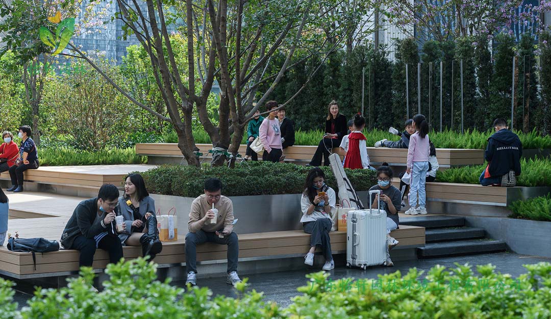 深圳萬象天地商業(yè)街花園綠化工程實景圖