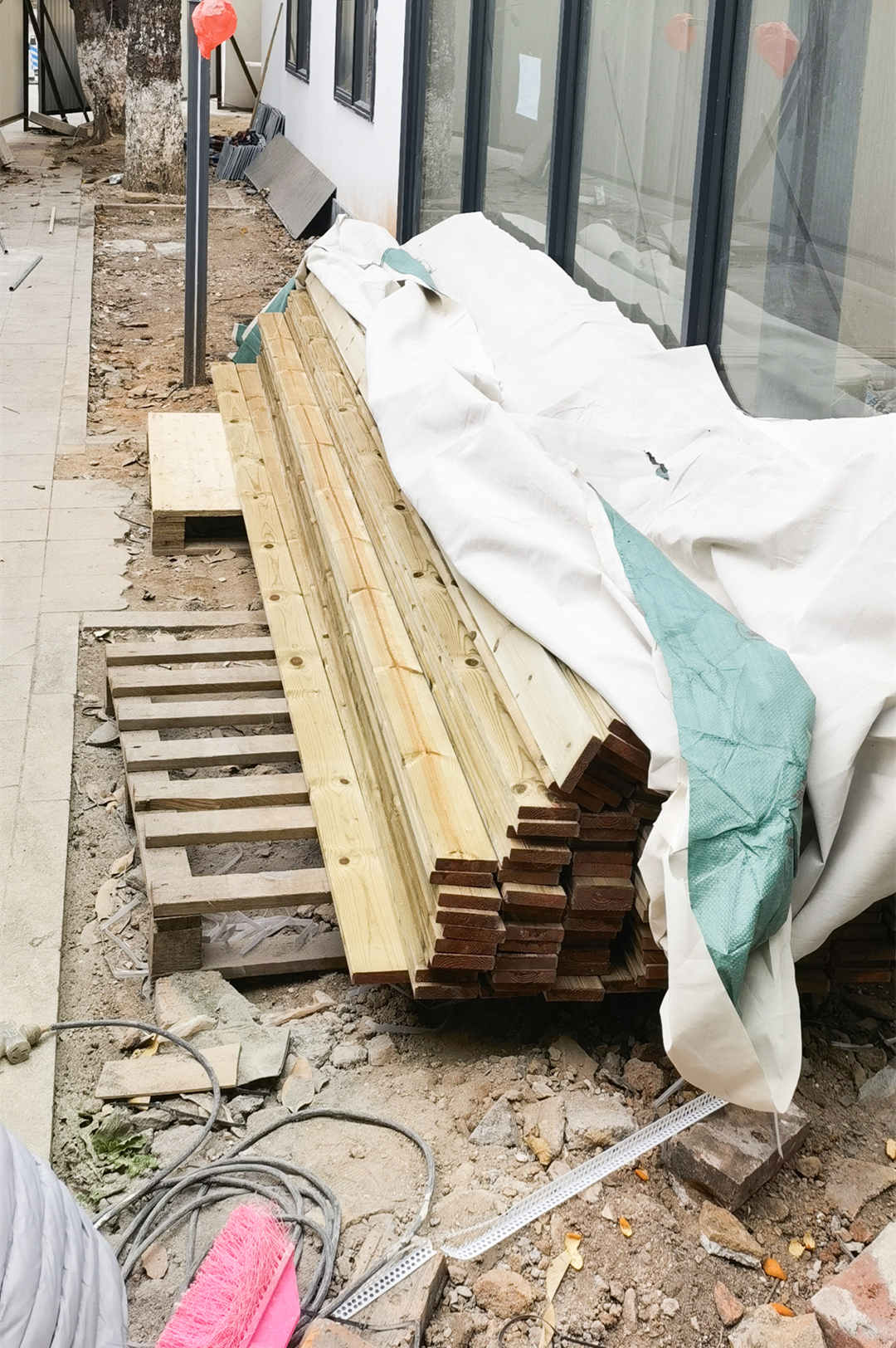綠化工程施工現場